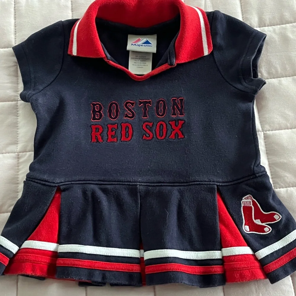 Majestic Boston Red Sox Cheerleader Twirl Dress Size 12 Months - Picture 1 of 8